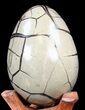 Septarian Dragon Egg Geode - Crystal Filled #40905-3